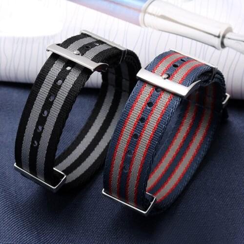 Nato nylon Watchbands For Omega Speedmaster Seamaster DE VILLE Watch Accessorie Watch Strap Watch Bracelet Watch Belt Watch Band