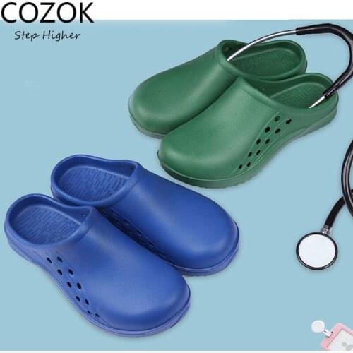 Doctors' Surgical Nursing Sandals Oprating Room Non-slip Shoe Medical Slippers Womens TPE Thermostable Laboratory Shoes for Men