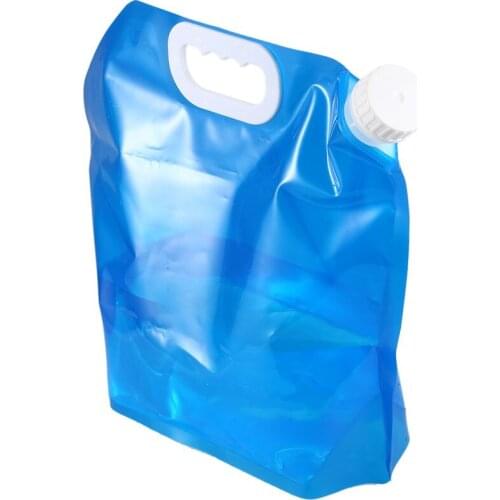 Foldable water can 5 liter blue