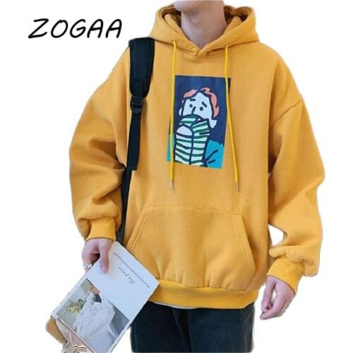 ZOGAA New Mens Pullover Round Neck Sweatshirt Sportswear Warmth Mens Printing Harajuku Casual Streetwear Sweatshirt Jacket Top