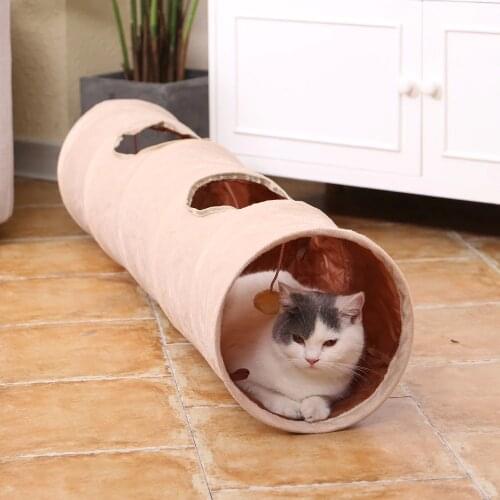 Cat Toys Pet Tunnel Cat Play Tunnel Funny High Quality Cat Long Tunnel Kitten Play Toy Collapsible Bulk Animals Tunnel Easy Pack