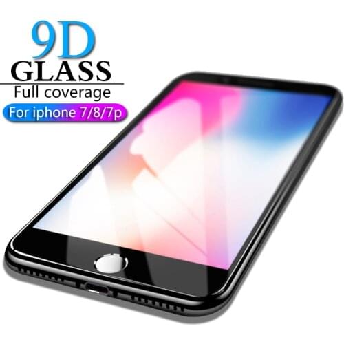 HICUTE 9D Protective Glass for iPhone 7 8 screen protector iPhone 7 8 plus Tempered Glass on iPhone 7 8 plus screen protection