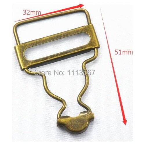 100piece Craft Metal Antique Bronze Belt Buckle For Bags Clothes Belt Sewing Hooks Clips Sewing Accessories K102