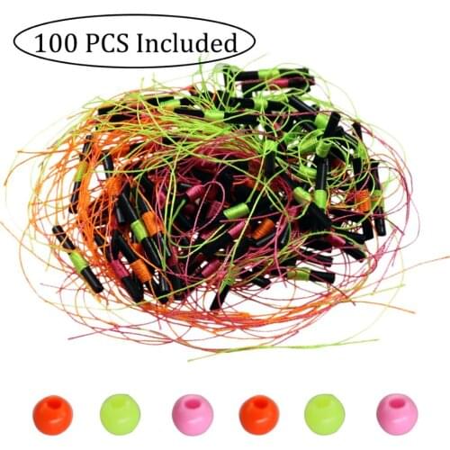 100pcs Bobber Stops For Fishing Float With Beads Fishing Float Accessories