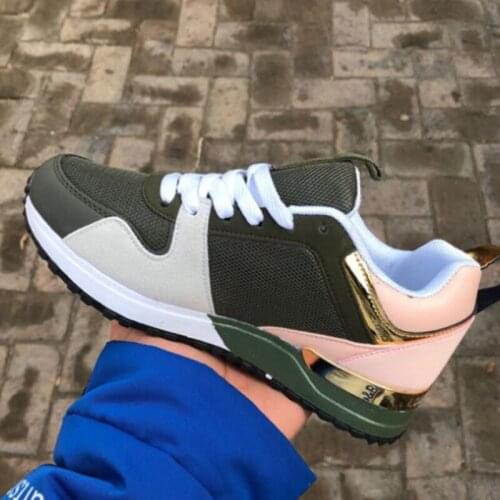 2021 Popular Unisex Autumn Spring Sneakers Daddy Shoes Womens Shoes Net Leisure Fashion Student Shoes Men Flat