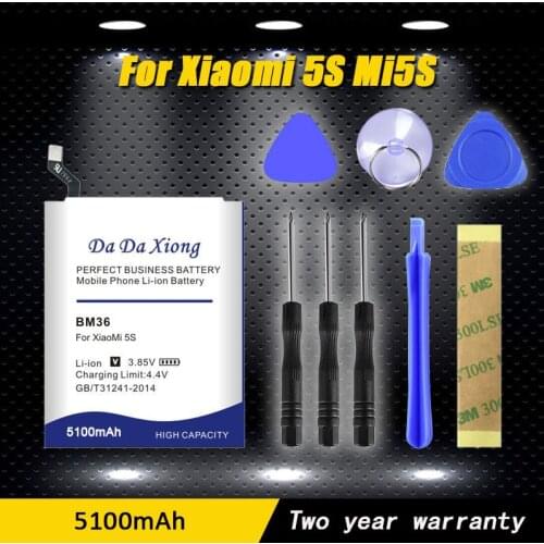 2019 Da Da Xiong 4900mAh BM36 Battery for Xiaomi 5S Mi5S phone battery