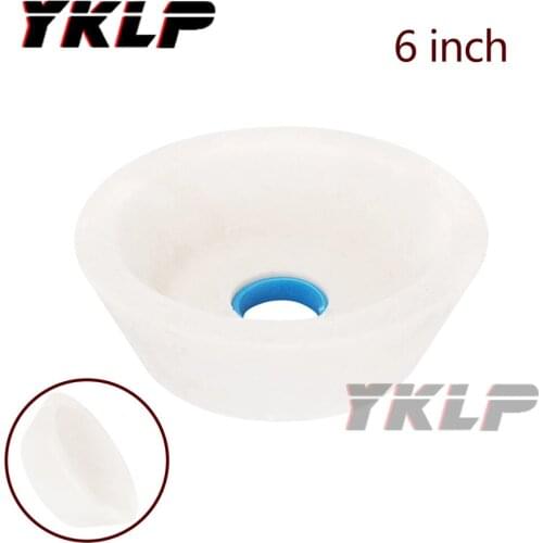 6" 150mm Ceramic Grinding Wheel White Corundum Abrasive Cup 60 Grit 5/4" Bore