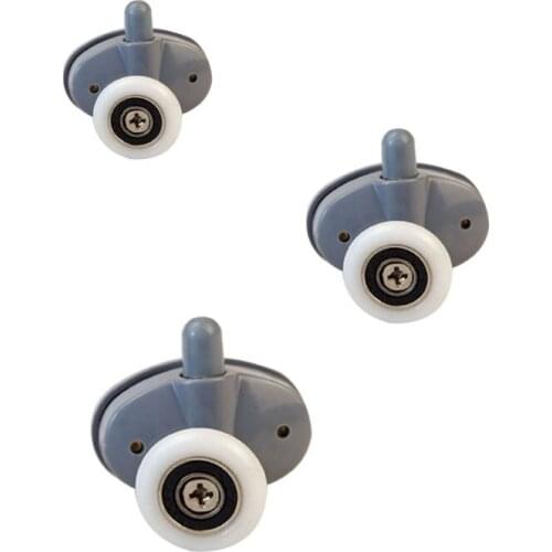 8Pcs/Set Adjustable Shower Room Cabins Pulley Bathroom Roller Sliding Door Wheel N58A