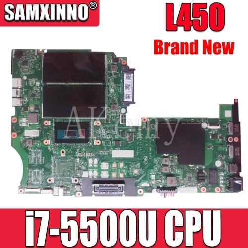 AIVL1 NM-A351 Mainboard For Lenovo Thinkpad L450 laptop motherboard SR23W i7-5500U CPU DDR3L test ok L450 Mainboard motherboard
