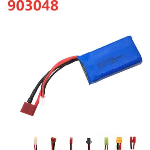 7.4V 2500mAh 903048 Battery for Wltoys 144001 A949 A959 A969 A979 K929 RC Helicopter Cars Boats Spare Parts 1pcs to 10pcs