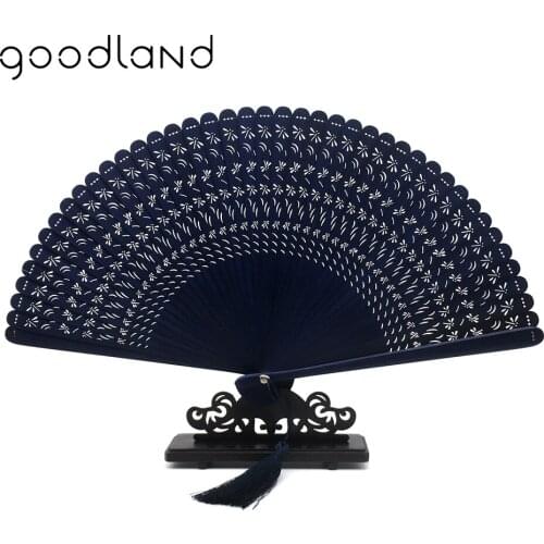 Free Shipping Wholesale 100pcs Vintage Black Bamboo High Polished Hand Fan Home Decoration Crafts Gifts For Women Girls