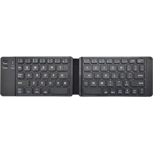 Mini Wireless Bluetooth-compatible Folding Keyboard,Foldable Wireless Keypad for IOS/Android/Windows ipad Tablet phone