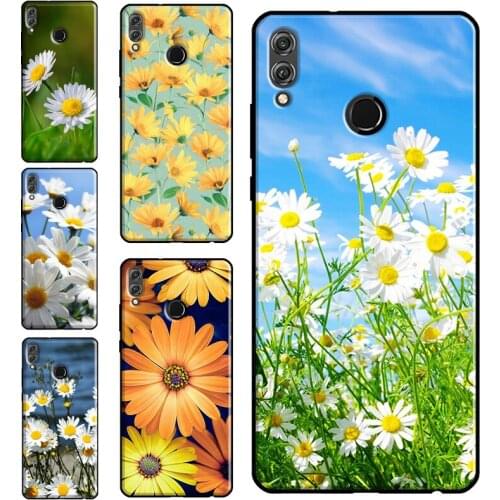 Daisy Flower Case For Huawei Honor 10 Lite 10X 8X 9X 6A 8A 9A 7S 8S 7C 7A 4C 6C 20 Pro 10i Cover Shell