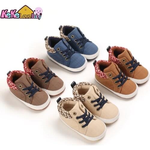 2021 Infant Baby Shoes For Boys New Toddler Newborn Sneakers Schoenen Prewalker First Walkers Shoes Moccasins 0-18M