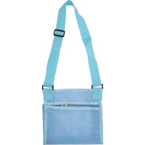 Kid Beach Shell Storage Bag One-shoulder Adjustable Mesh Collecting Tool