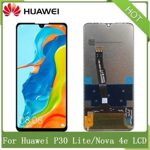 For HUAWEI P30 Lite Nova 4e MAR-LX1 LX2 AL01 6.15"inch 100% Original With Frame Replacement LCD Touch Screen Digitizer Assembly