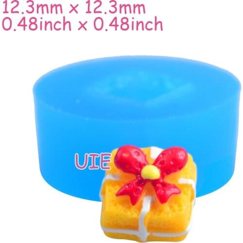 GYL461U 12.3mm Bow Cake Silicone Mold Fondant Cake Decoration Candy Resin Clay Earrings Necklace Craft Soap Candle FOOD SAFE