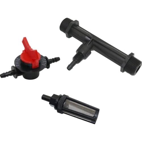 1/2, 3/4 inch Thread Venturi Fertilizer Injector, 4-speed flow control valve, Water filter Agriculture Irrigation Fittings 1 Set