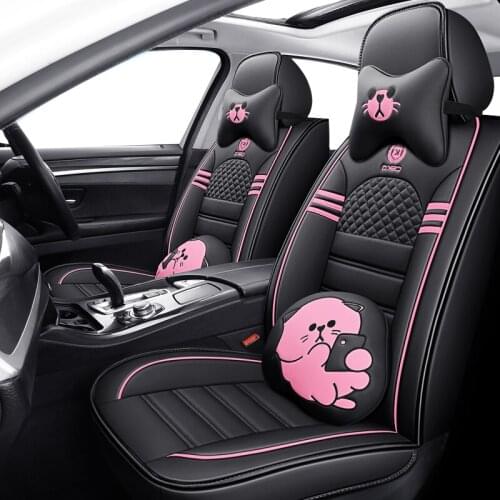 KAHOOL leather car seat cover For ssangyong kyron actyon sport korando rexton accessories covers for vehicle seats