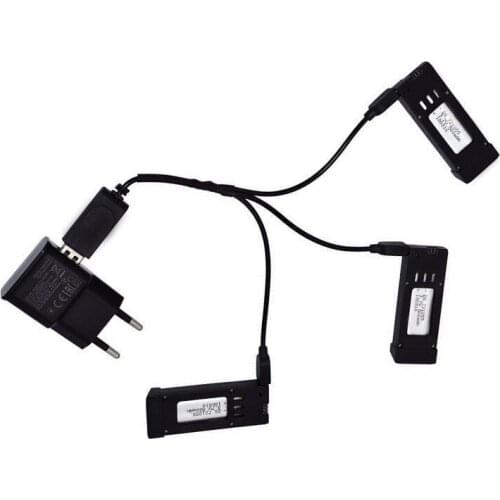 3.7V 500mAH Lipo Battery and ( 3-IN-1 ) Charger for E58 JY019 S168 RC Quadcopter Spare Parts For RC Drone Rechargeable battery