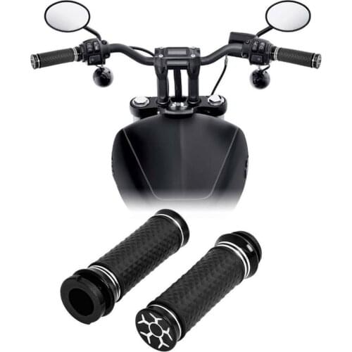 Motorcycle 1" Hand Grips Handlebar For Harley Touring Glide Fat Bob Wide Glide 48 72