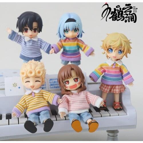 Ob11 baby clothes striped sweater Molly baby clothes GSC body 8 points 12 points BJD sister head round Nai
