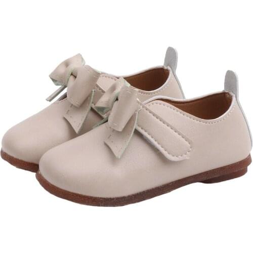 Girls Shoes 2020 Bow Shoes Flower Shoes Spring And Autumn New Princess Shoes Baby Shoes For Children Leather Shoes1-6 Years