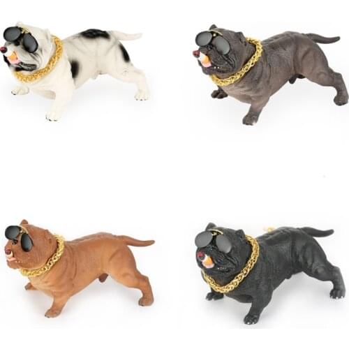 CPDD Personality Creativity Car Interior Decor Dashboard Ornament Car Home Ornaments American Bully Figurine Gifts(4 Colors)