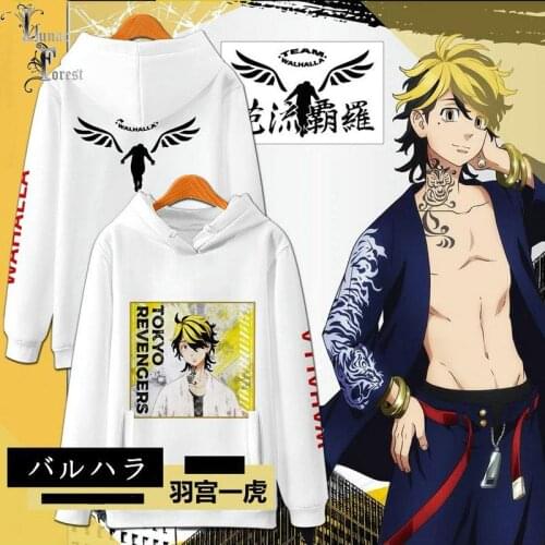 Tokyo Revengers Valhalla Baruhara 3D Printing Autumn Fashion Japanese Anime Hoodies Sweatshirt Long Sleeves Pollover Plus Size