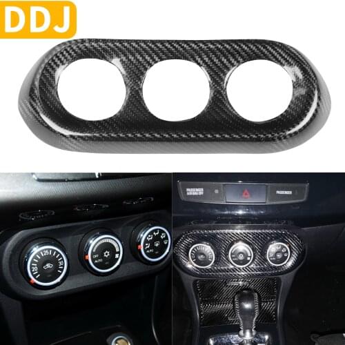 For Mitsubishi Lancer Evolution X EVO 10th Carbon Fiber Air Control Panel Button Cover Car Accessories For EVO MR Interior Trim