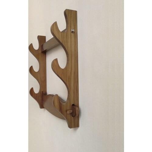 Han Sword Stand Wall Mounted Sword Stand Multi-storey Solid Wood Sword Rack Sword Rack Support Hanging