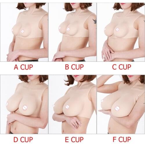 Silicone Breast With Oil-Free Food Grade Half-body Artificial Silicone Boobs Suiy CD TG Drag Queen A-H Cup Big Fake Boobs TITS