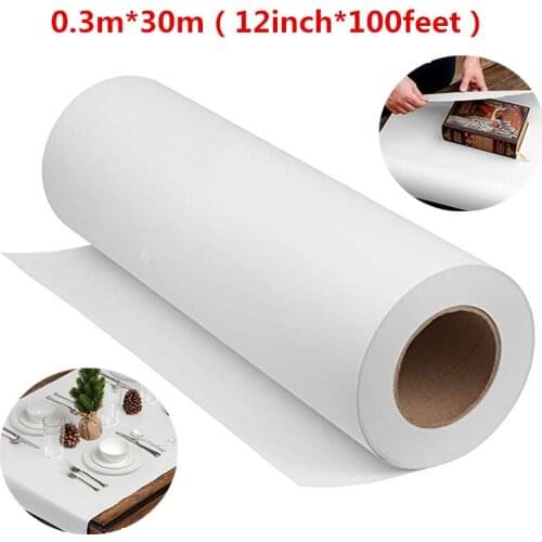 0.3m*30m Natural white Kraft Paper Roll For Wedding Birthday Party Handmade Gift Wrapping Parcel Packing Art Craft Poster Decor