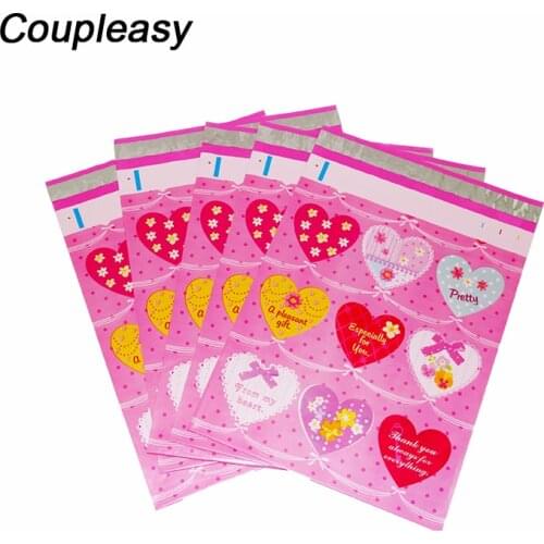 100Pcs/Lot Color Plastic Envelope Self Seal Adhesive Courier Bag Waterproof Shipping Poly Mailers Postal Mailing Bags 26x33cm
