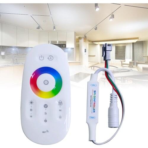 2.4G Mini Wireless Full touch LED Controller DC 5-24V RF Symphony Lights Remote Controller for RGB Tape LED Strip Light