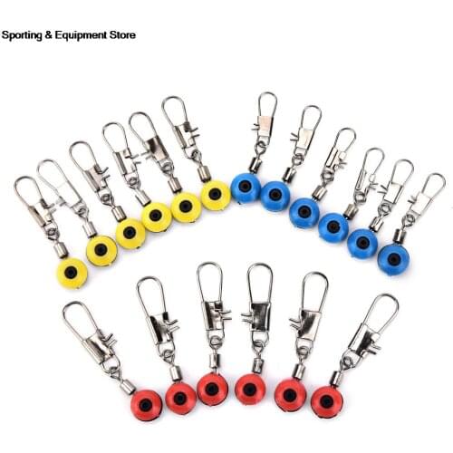 20Pcs Space Beans Fishing Connector Float Connector Rolling Swivel Fishing accessories Fishing Tackle Tool