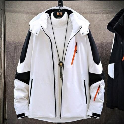 2021 Fashion Winter Warm Mens White Duck Down Filling Sports Outdoor Hooded Comfort Casual Thicken Jacket Coat Male Puffer Parka