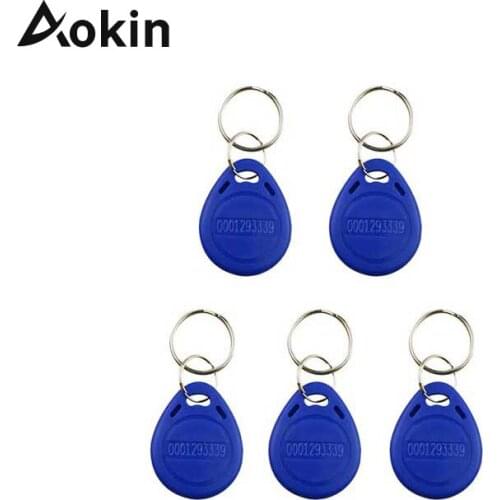 5PCS RFID Tag 125KHz RFID Key Fob Proximity ID Card Token Tag Keypad Card for Door Entry Access Control System for Security Lock