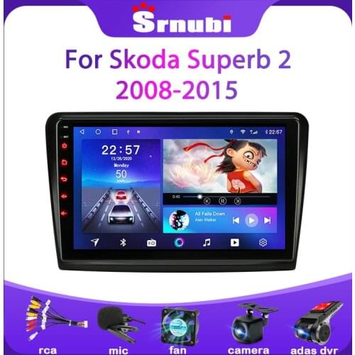 Android 10.0 2 din Car Radio Multimedia Video Player For Skoda Superb 2 B6 2008-2015 GPS navigation RDS DSP+48EQ IPS autoradio