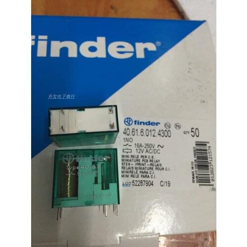 Free shipping lot (10pieces/lot) 40.61.6.012.4300 6PINS 16A250VAC 12VAC/DC Power Relay original New