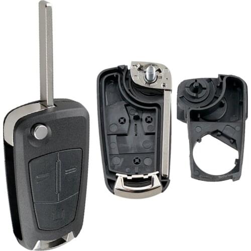 3 Buttons Flip Remote Car Key Cover Fob Case Shell Fit for Vauxhall Opel Corsa