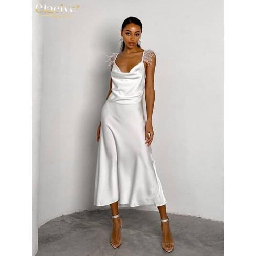 Clacive Summer Midi Dresses