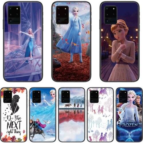 Disney Frozen Elsa Olaf Phone cover hull For SamSung Galaxy S 6 7 8 9 10 20 21 Plus Edge E note 5G Lite Ultra black soft bumpe