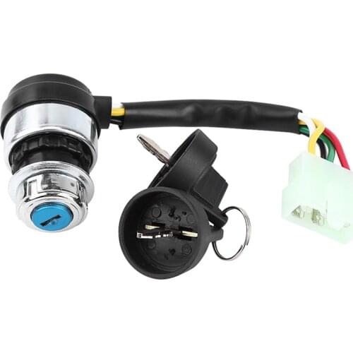 Motorcycle Electric Door Lock 5 Wire Ignition Key Barrel Switch For 110cc 125cc 150cc ATV Motorcycle Quad Dirt Bike