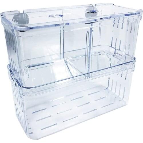FZONE Aquarium Breeder Box For Fish Tank, Baby Fish Separator Incubator Divider, Aquarium Baby Fish Protector Acrylic Breeder