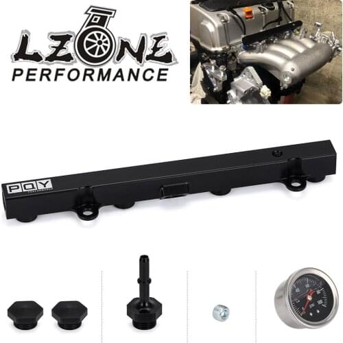 Aluminium K SERIES Heavy FUEL RAIL kit High Flow Injection fuel rail FOR HONDA K20 K24 RSX CIVIC SI,INTEGRA EP3 with gauge
