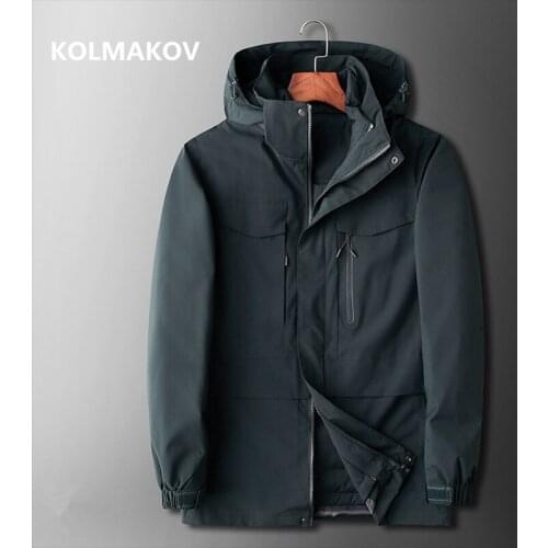 2020 Winter Liner Detachable white duck down jackets men ,Mens keep warm Hooded Coats White Duck Down Jacket men size XL-7XL,8X
