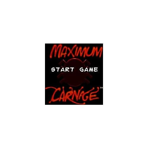 MAXIMUM CARNAGE 16 bit Big Gray Game Card For NTSC Game Player Drop Shipping