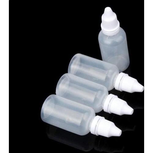 10 Pcs/set 10ml/ 15ml/ 20ml/ 30ml Plastic Sub-bottle Eye Dropper Drop Eye Bottle Refillable C1T2