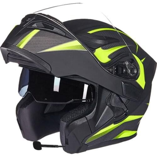 GXT dual lens open face motorcycle helmet full-cover flip up motorbike helmets wiht Anti-fog lens seasons Capacete